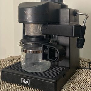 Black Espresso Machine